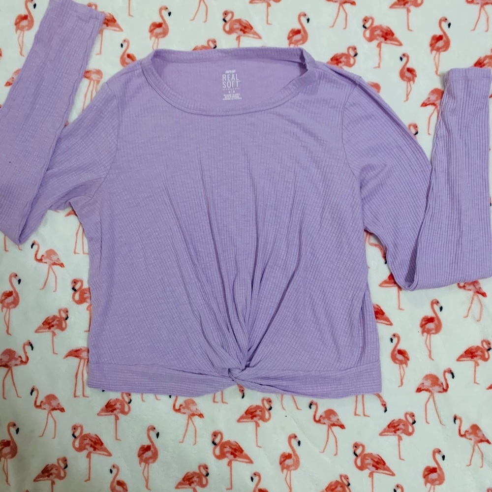 Purple crop top